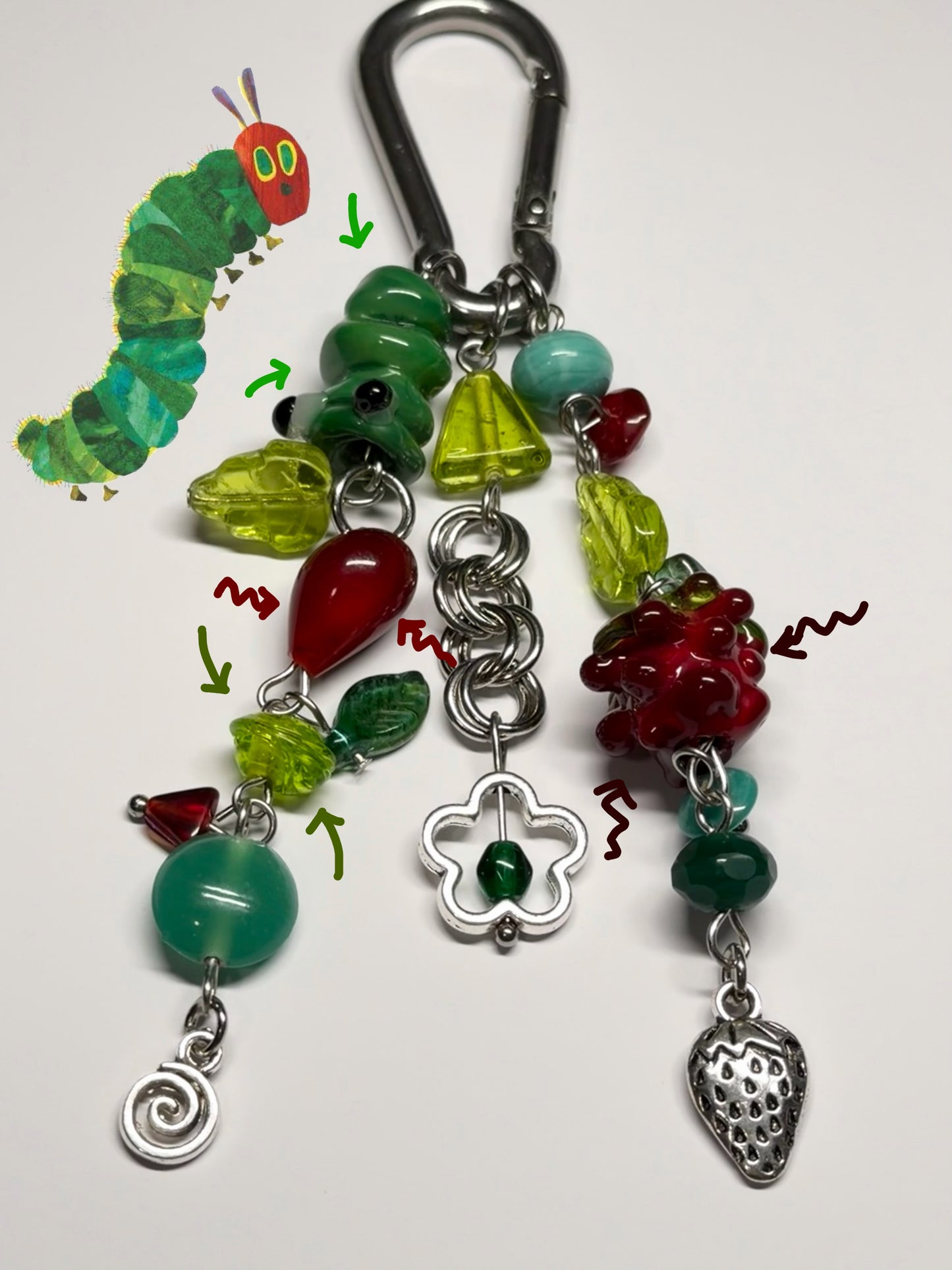 the hungry caterpillar - carabiner