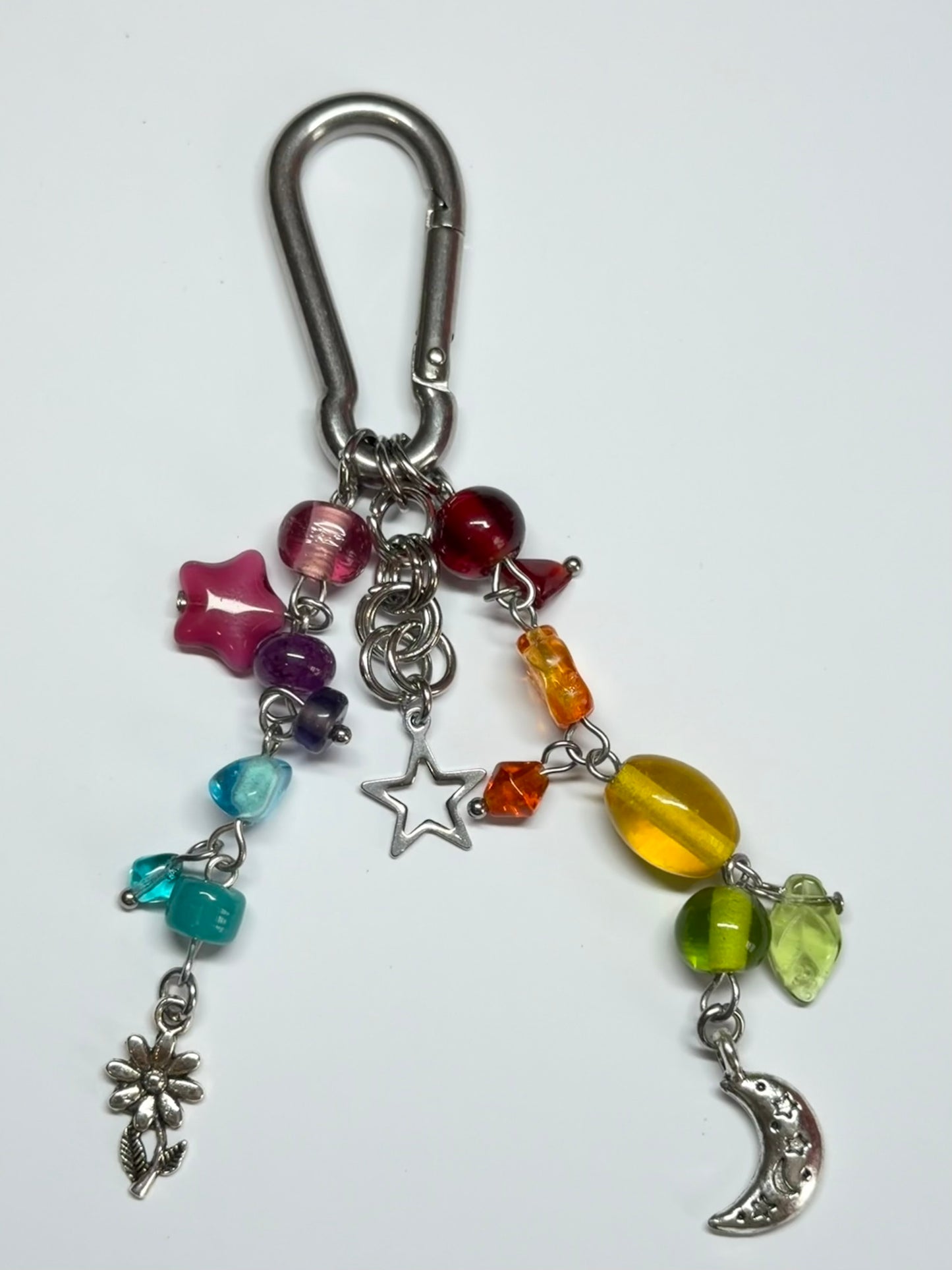 rainbow star - carabiner