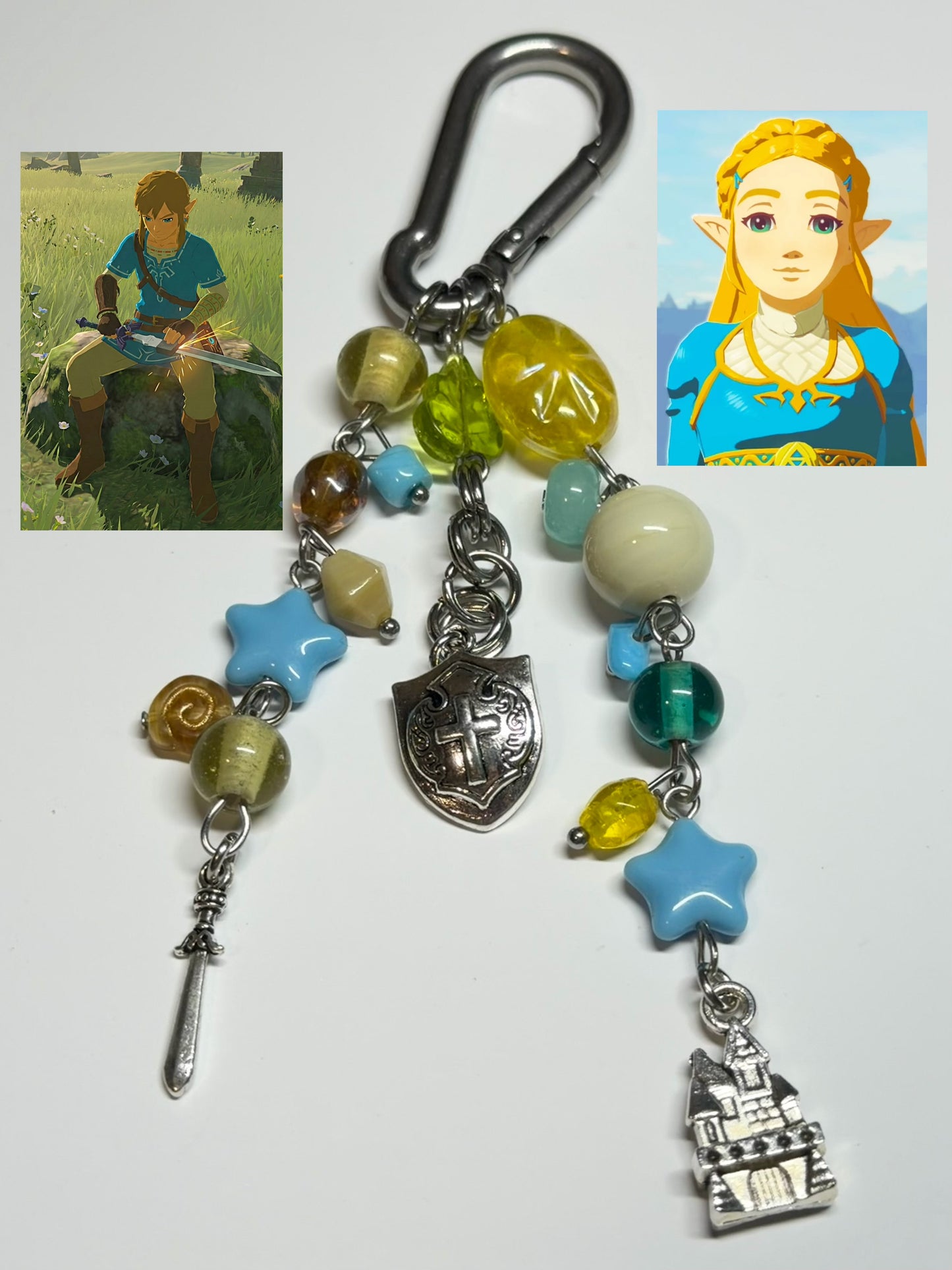 link + zelda - carabiner