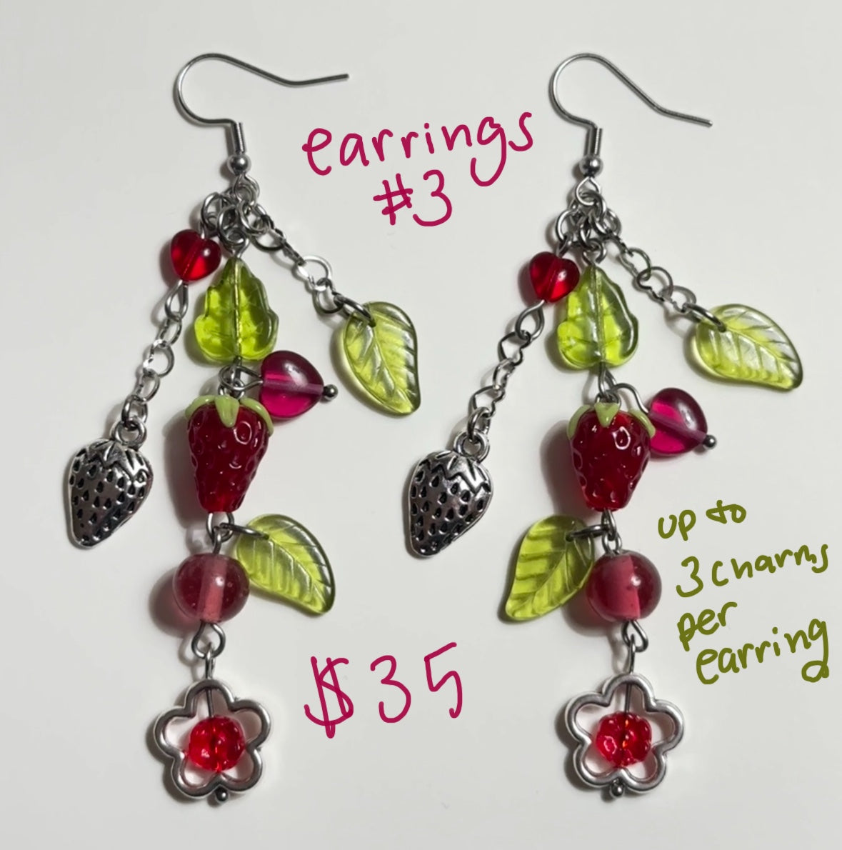 custom earrings! READ DESCRIPTION BEFORE BUYING