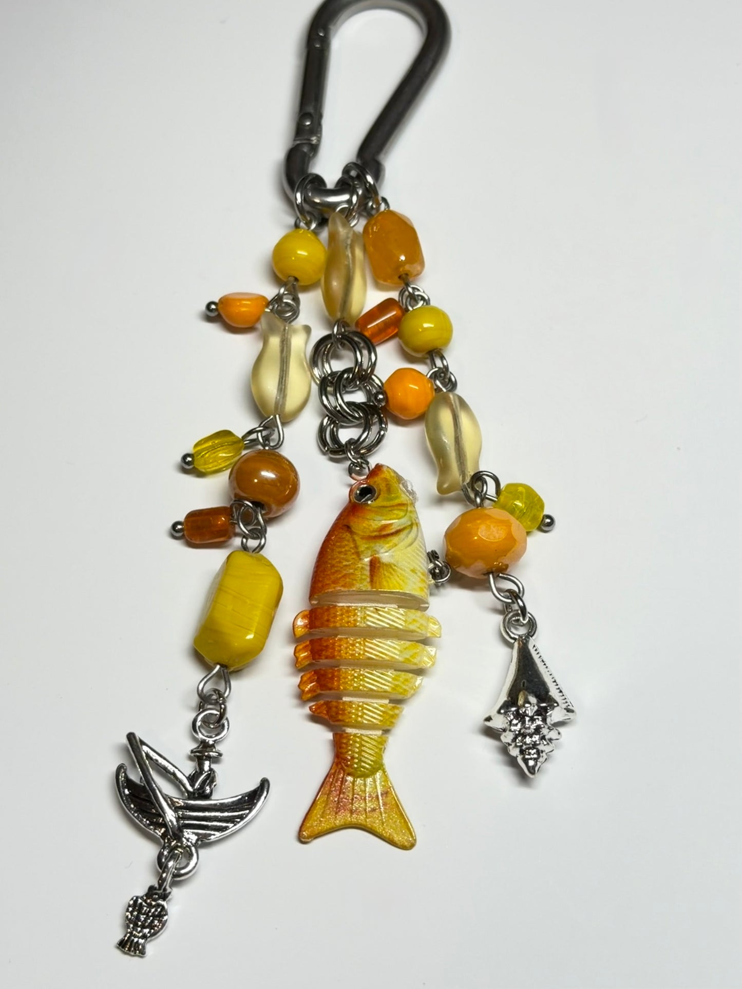 orange fishy - carabiner