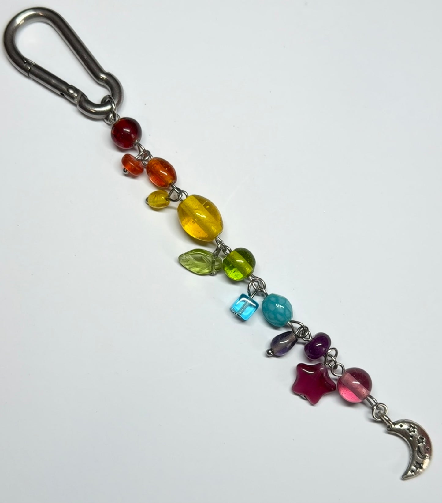 rainbow moon - carabiner