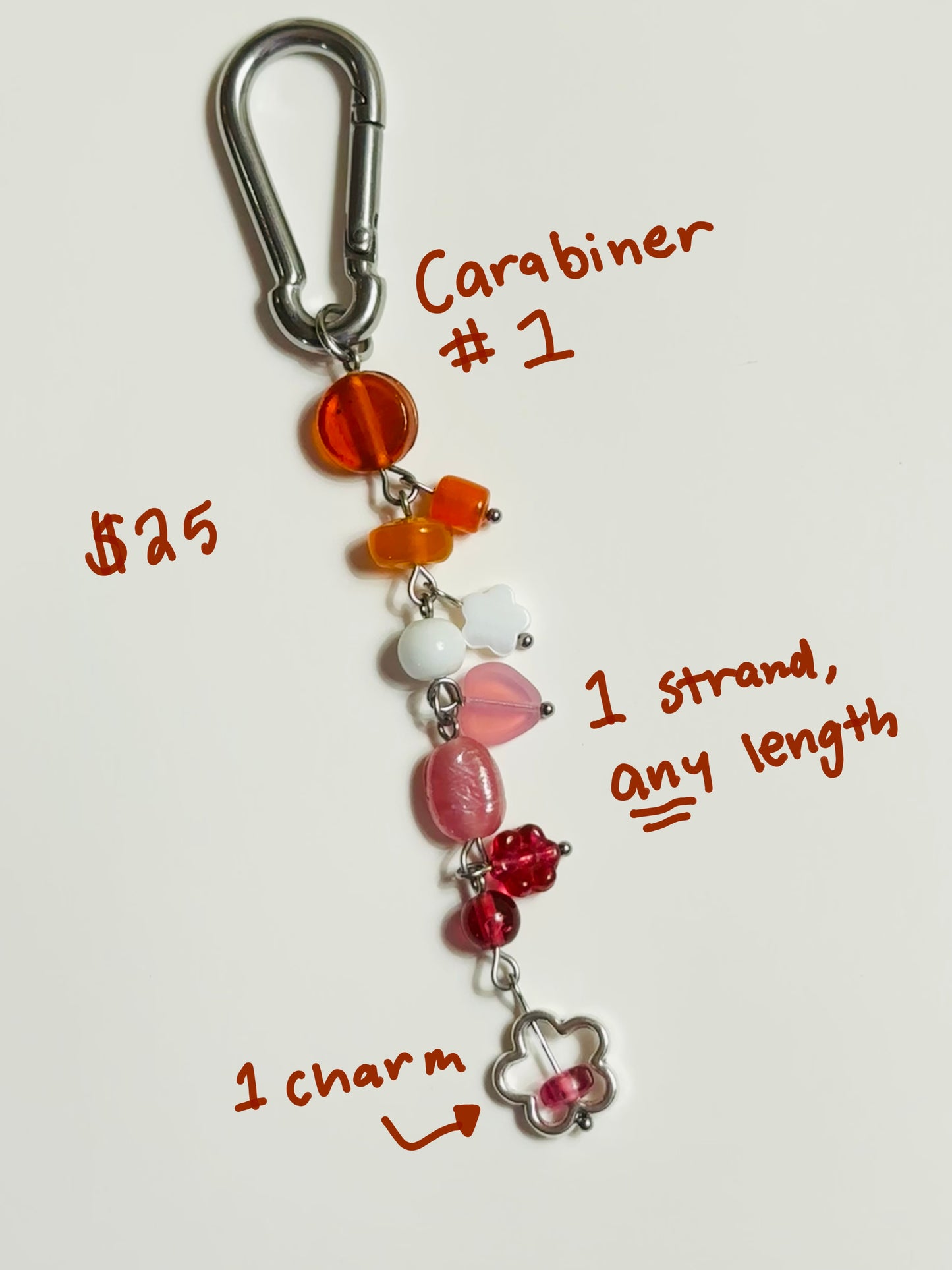 custom carabiner/safety pinREAD DESCRIPTION BEFORE BUYING