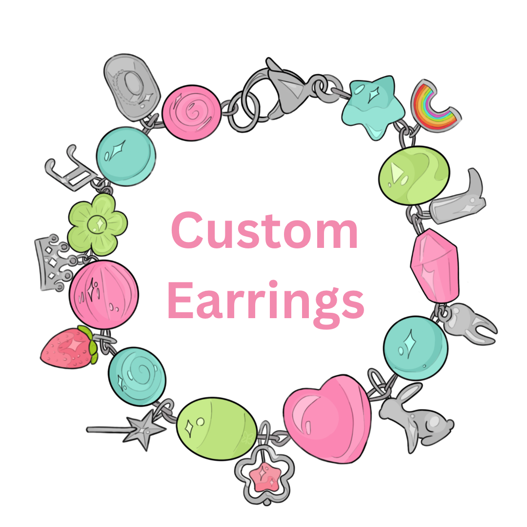 custom earrings READ DESCRIPTION BEFORE BUYING