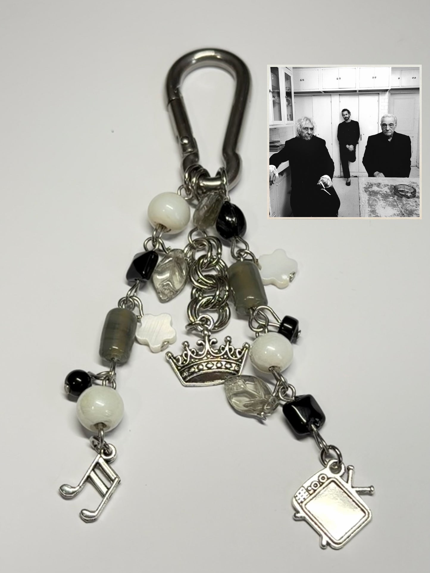 music, fashion, film - carabiner