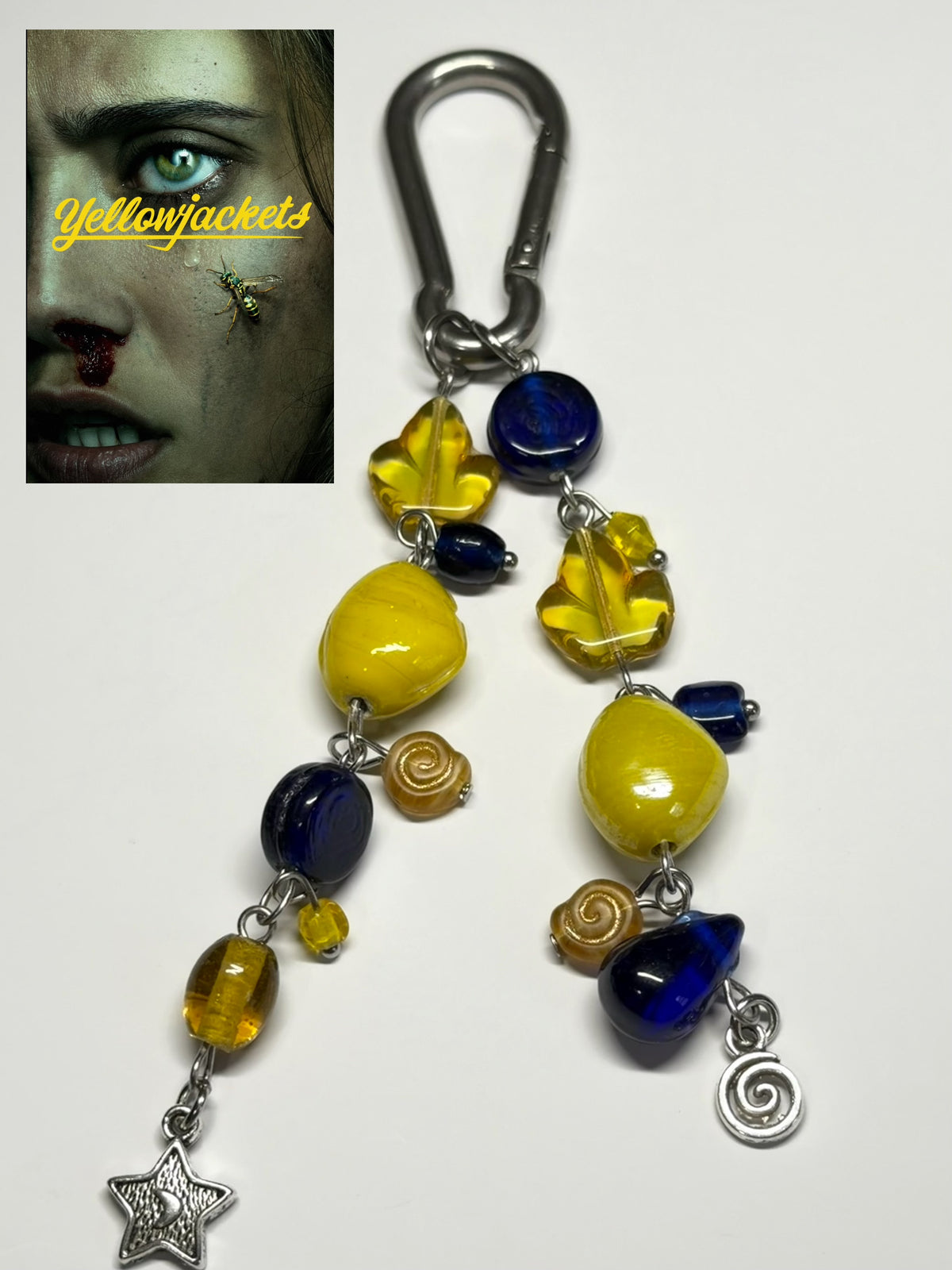 yellowjackets (blue + yellow) - carabiner
