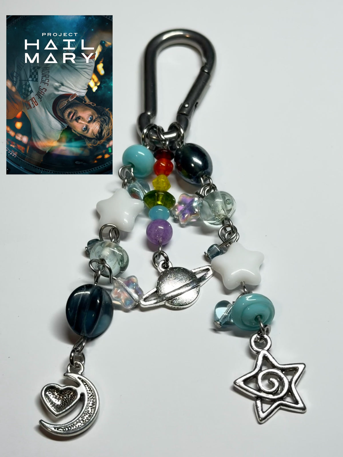 project hail mary (rainbow) - carabiner