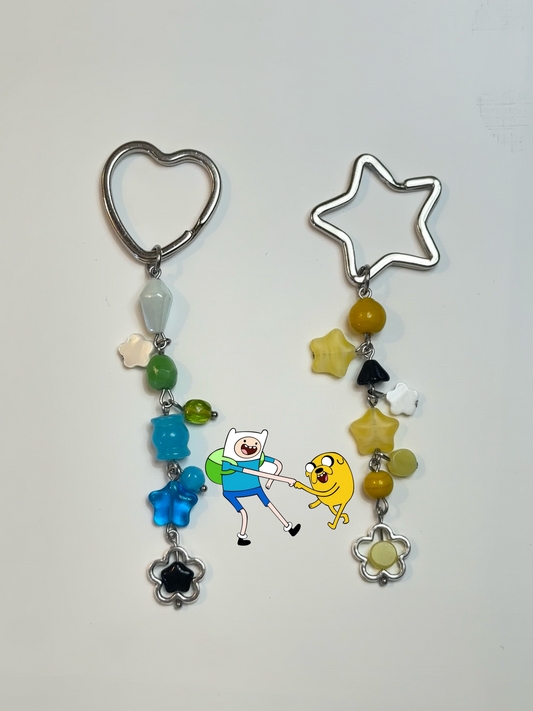 finn and jake - matching keychains