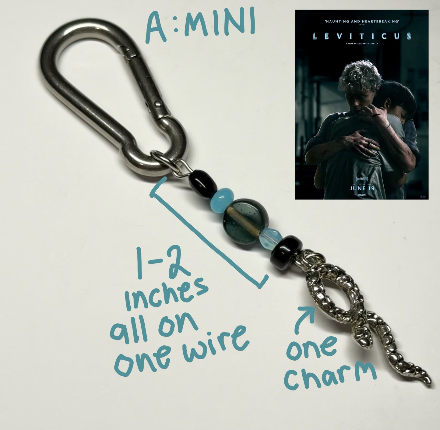 custom carabiner/keychain READ DESCRIPTION BEFORE BUYING