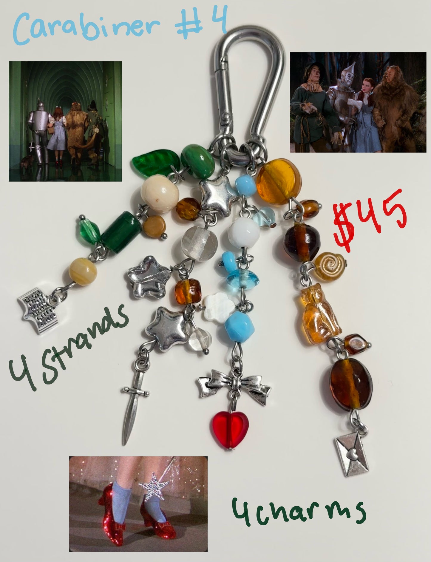 custom carabiner/safety pinREAD DESCRIPTION BEFORE BUYING