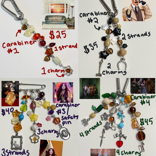 custom carabiner/safety pinREAD DESCRIPTION BEFORE BUYING