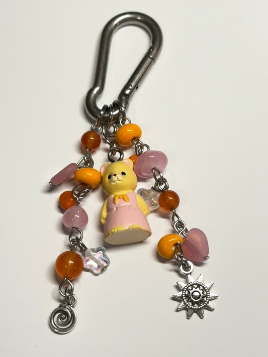 little pink bear - carabiner