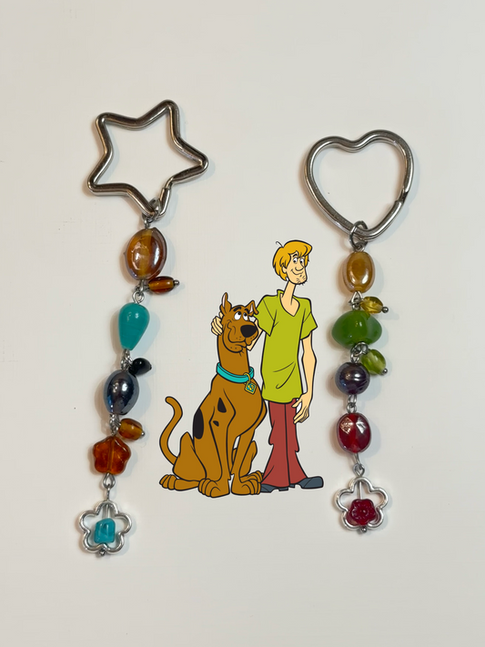 scooby and shaggy - matching keychains